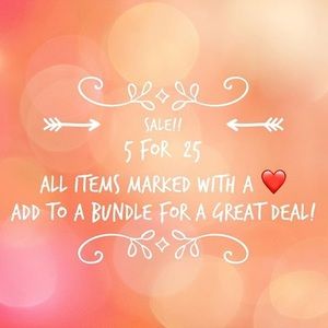 5 for $25 sale All items with a ❤️